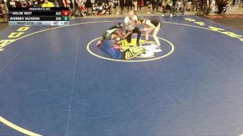 125 lbs Cons. Round 3 - Khloe Vest, Unattached vs Journey Jackson, Unattached