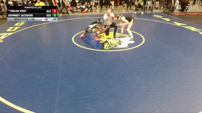 125 lbs Cons. Round 3 - Khloe Vest, Unattached vs Journey Jackson, Unattached