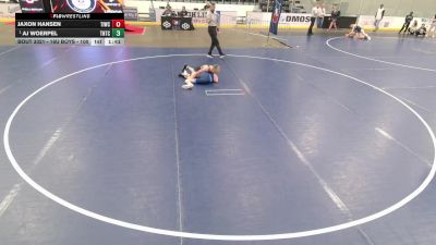 16U Boys - 100 lbs Quarters - AJ Woerpel, Team Nazar Training Center vs Jaxon Hansen, Team Idaho Wrestling Club