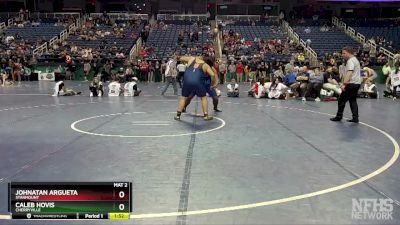 1A 285 lbs Semifinal - Caleb Hovis, Cherryville vs Johnatan Argueta, Starmount