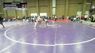 120 lbs Quarterfinal - Cruzer Dominguez, Creighton Prep vs Waylon Burress, Christian Brothers College