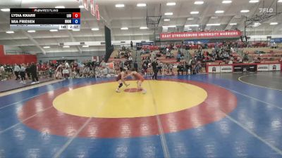 131 lbs Round 4 (12 Team) - Lydia Knarr, Lock Haven University vs Mia Friesen, Brock Univeristy