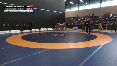68kg Round 1 - Angelina Ellis-Toddington, Dinos Wrestling Club vs Lene-Marie McCrackin, Burnaby Mountain Wrestling Club