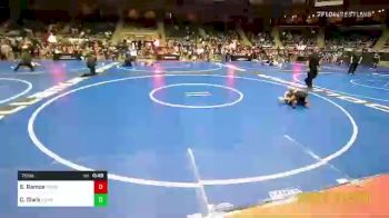 75 lbs Semifinal - Sky Ramos, Sunkist Kids Monster Garage vs Carleigh Clark, Lady Outlaw Wrestling Academy