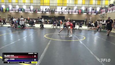 144 lbs Semifinal - Blake Fox, Immortal Athletics WC vs Airic Conn, Iowa