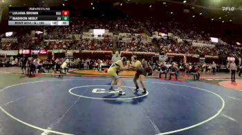 G - 190 lbs Cons. Round 2 - Luliana Brown, Ronan Girls vs Madison Neely, Jefferson (Boulder) Girls