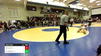 129 lbs Semifinal - Bryce Luna, St. Francis vs Elijah Cortez, Gilroy