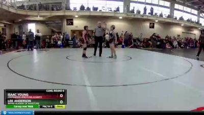 92 lbs Cons. Round 6 - Lee Anderson, Rhyno Academy Of Wrestling vs Isaac Young, Contenders Wrestling Academy