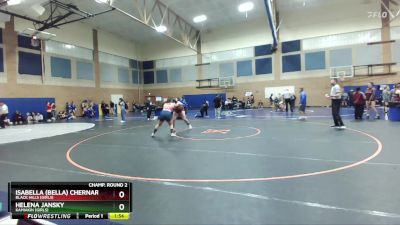 190lbs Champ. Round 2 - Isabella (Bella) Chernard, Black Hills (Girls) vs Helena Jansky, Kamiakin (Girls)
