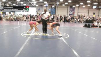 132 lbs Rr Rnd 2 - Kylie Benoit, Indiana Outlaws Purple vs Eva Colon DeJesus, Become The Bull