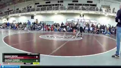 43 lbs Cons. Round 3 - Knoxx Devoe, Rhyno Academy Of Wrestling vs Damian Chavez, Mishawaka Wrestling Club