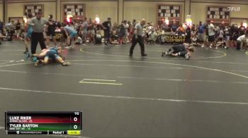 112 lbs Round 1 (6 Team) - Luke Riker, SVRWC Silver vs Tyler Barton, Ride Out WC