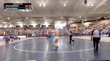 A 215 lbs 5th Place Match - Micah Hardaway, Red Bank High School vs Dalton Kendall, Clinton High School