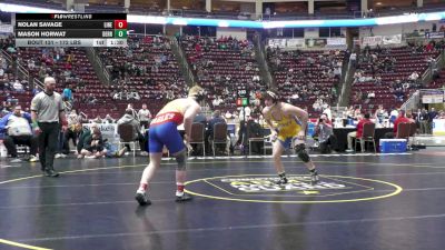 172 lbs First Round - Nolan Savage, Line Mountain vs Mason Horwat, Derry Area