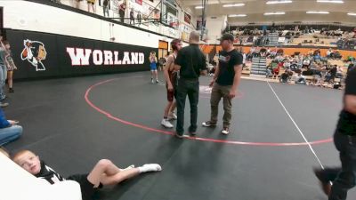 89-90 lbs Round 3 - Weston Haun, Shoshoni Junior High School vs Brayden Sell, Riverton Middle School