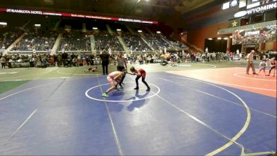 109 lbs Quarterfinal - Grant Hehr, Mandan WC vs Conner Nichols, Widefield WC