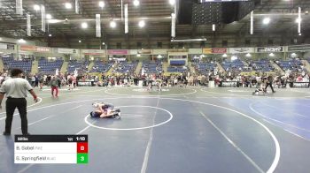 82 lbs Quarterfinal - Brody Gabel, Pikes Peak Warriors vs Gus Springfield, Black Fox Wr Ac