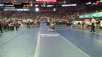 1A-106 lbs Cons. Round 2 - Easton Webb, Martensdale-St. Marys vs Ian DeBoom, West Sioux, Hawarden