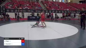 62 kg Quarters - Jennifer Page, Nittany Lion Wrestling Club / TMWC vs Zoe Nowicki, Bulldog Wrestling Club