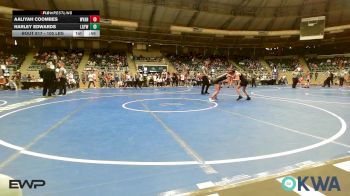 105 lbs Rr Rnd 2 - Aaliyah Coombes, Wyandotte Youth Wrestling vs Harley Edwards, Locust Grove Youth Wrestling