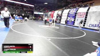 132 Class 2 lbs Cons. Round 1 - Joseph Beitel, Wright City vs Tyson Fowler, Potosi