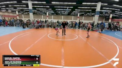 75 lbs Round 3 - Samuel Martin, Waco Wrestling Academy vs Waylon Bledsoe, Cardinal Wrestling Club