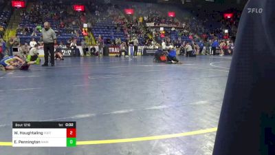 75 lbs Semifinal - Waylon Houghtaling, Port Allegany vs Everett Pennington, Marion Center