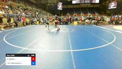 100 lbs Rnd Of 16 - Julian Zargo, NJ vs Braedyn Tammarine, OH