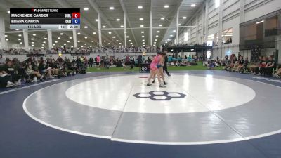 125 lbs Mackenzie Carder, Ohio Blue vs Eliana Garcia, California Silver