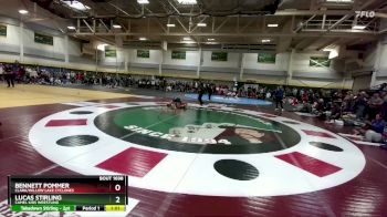 100 lbs Semifinal - Lucas Stirling, Camel Kids Wrestling vs Bennett Pommer, Clark/Willow Lake Cyclones