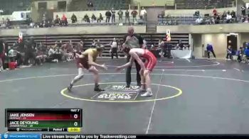 126 lbs Quarterfinals (8 Team) - Jace Deyoung, Stewartville vs Jake Jensen, Huntley