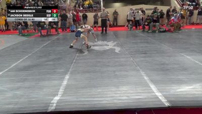 75_B lbs Consi Of 16 #2 - Ian Schoenebeck, Pennsbury vs Jackson Beegle, Bedford