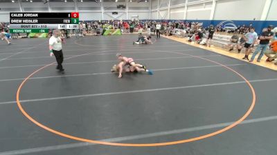 113 lbs Cons. Round 4 - Drew Heisler, Unattached vs Caleb Jordan, Hammers