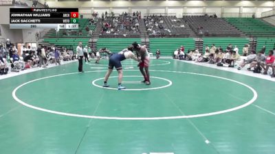 285 lbs 4th Wrestleback (16 Team) - Jack Sacchetti, West Forsyth vs Johnathan Williams, Archer