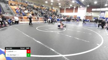 106 lbs Cons. Round 6 - Hunter Jauregui, Fountain Valley vs Yousef Jubrail, Chaminade College Prep Sch