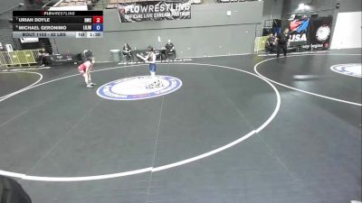 82 lbs Cons. Round 2 - Uriah Doyle, Driller Wrestling Club vs Michael Geronimo, Lion Of Judah Wrestling Academy