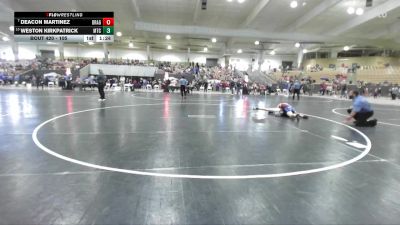 105 lbs Quarterfinal - Deacon Martinez, Wildcats Wrestling vs Weston Kirkpatrick, Minion Training Center