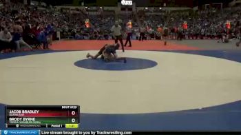 6A - 132 lbs Quarterfinal - Jacob Bradley, Olathe East vs Brody Byrne, Topeka-Washburn Rural