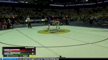 125 lbs Quarterfinal - Alexis Dunwiddie, Jefferson City vs Nadia Middendorf, Parkway South