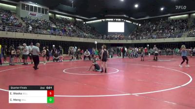 70 lbs Quarterfinal - Elijah Weeks, Bellwood-Antis vs Carter Meng, Williamstown