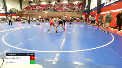 144 lbs Consi Of 8 #1 - David Grandstaff, Hilldale vs Brody Wilson, Sand Springs HS