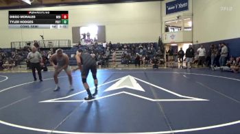 197 lbs Cons. Semi - Tyler Hodges, Cal Poly SLO vs Diego Morales, Menlo College