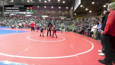 55 lbs Cons. Semi - Warren Alvarez, Little Rock Wrestling Club vs Lathen Mitchell, Cyclone Youth Wrestling