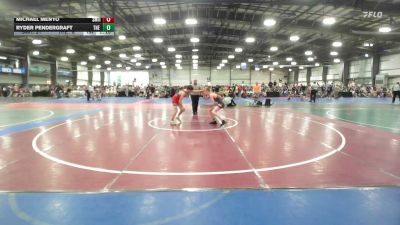 112 lbs Rr Rnd 2 - Michael Menyo, Smittys Barn - MS vs Ryder Pendergraft, The Fort Hammers - MS