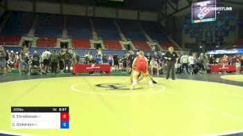 220 lbs Cons 4 - Gabe Christenson, Iowa vs Cabe Dickerson, Oklahoma