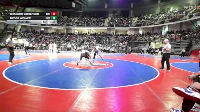 157-6A Semifinal - Brock Weaver, Camden County vs Brandon Whiteford, Walton