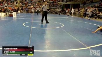 172 lbs Cons. Round 2 - Emery Slater, Mandan vs Mason Johnson, Sheyenne