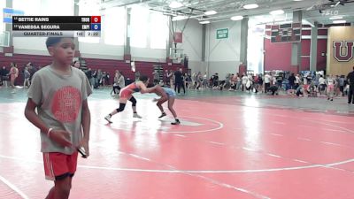 128 lbs Quarterfinal - Bettie Rains, Thornton High School vs Vanessa Segura, Empire Girls Wrestling