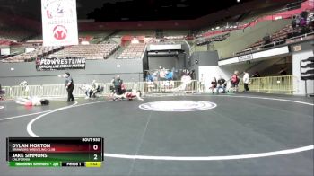 126 lbs Quarterfinal - Jake Simmons, California vs Dylan Morton, Brawlers Wrestling Club