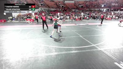 100 lbs 5th Place Match - Foster Hering, Saint Croix Falls vs Blake Stratton, AF Green Demons